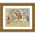 thumbnail image 1 of Margaret Evans Price 24x19 Gold Ornate Framed and Double Matted Museum Art Print Titled - Toads and Diamonds (1921), 1 of 4