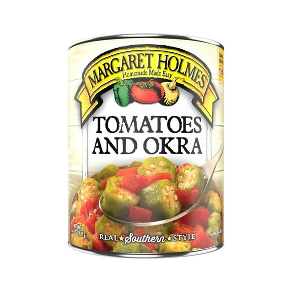 Margaret Holmes Canned Tomatoes and Okra, 14.5 oz, Can