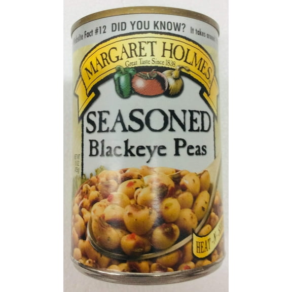 Margaret Holmes Seasoned Blackeye Peas 15 Ounce (Pack Of 2)