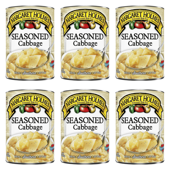Margaret Holmes Seasoned Cabbage, 15 oz Can (Pack of 6)