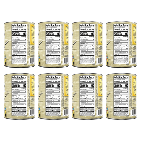Margaret Holmes Seasoned Green Lima Beans, Canned Beans, 15 oz (Pack of 8)