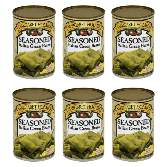 Margaret Holmes Seasoned Italian Green Beans, 27 oz Can (Pack of 6)