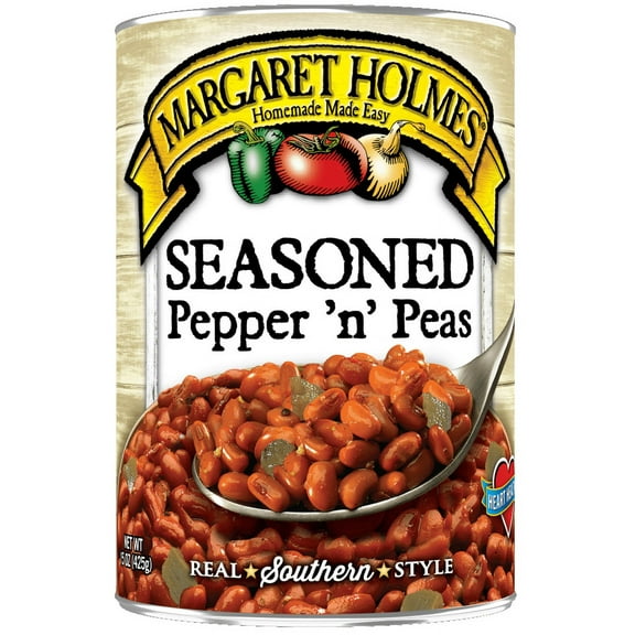 Margaret Holmes Seasoned Pepper and Peas, Canned Peas, 15 oz