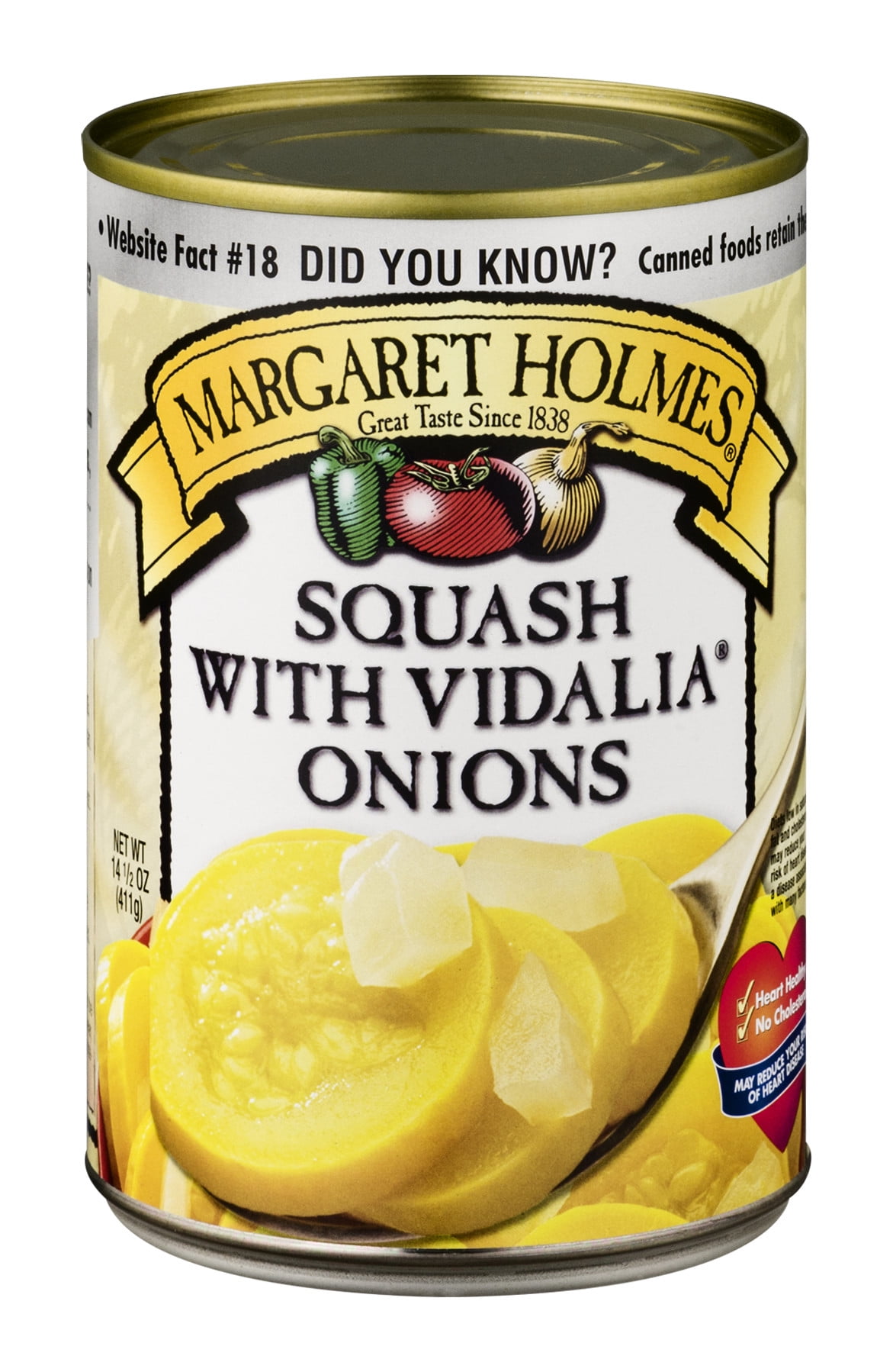 Margaret Holmes Squash With Vidalia Onions, 14.5 oz., Can