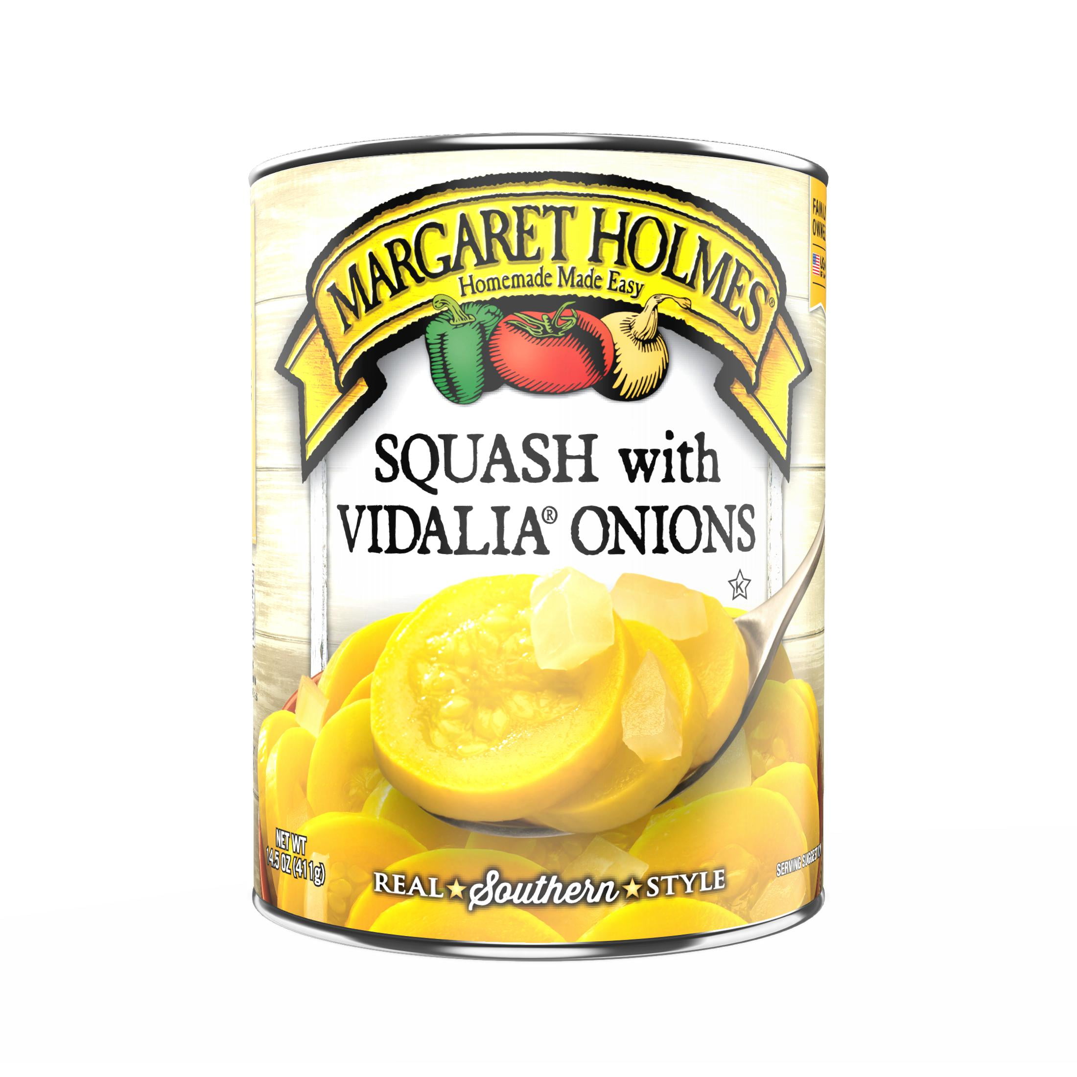 Margaret Holmes Squash With Vidalia Onions, 14.5 oz., Can