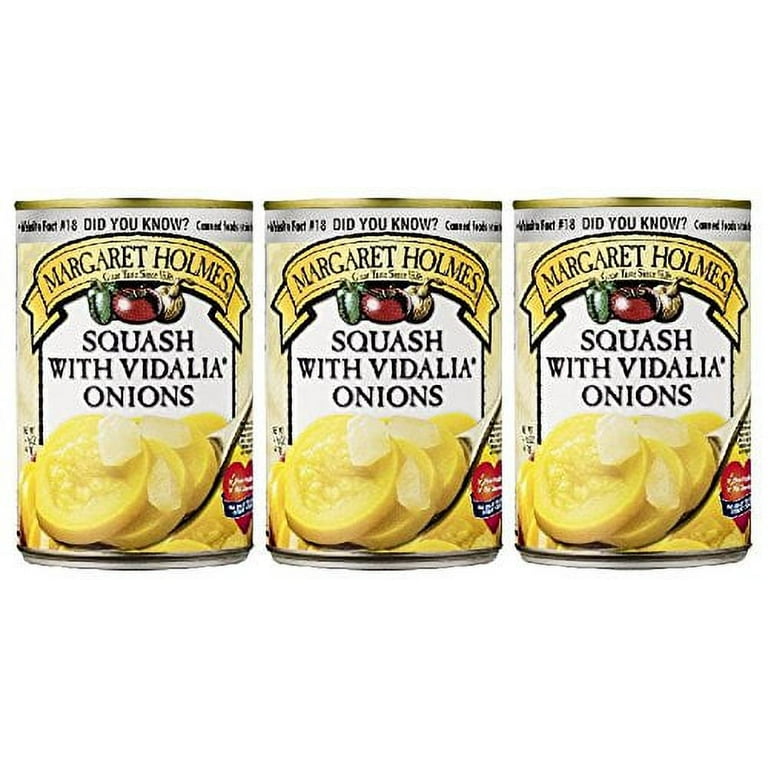 Margaret Holmes Canned Squash With Vidalia Onions Pack Of 3 14.5