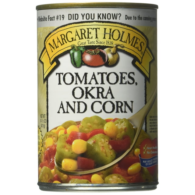 Margaret Holmes, Tomato, Okra & Corn, 14.5Oz Can (Pack Of 6)