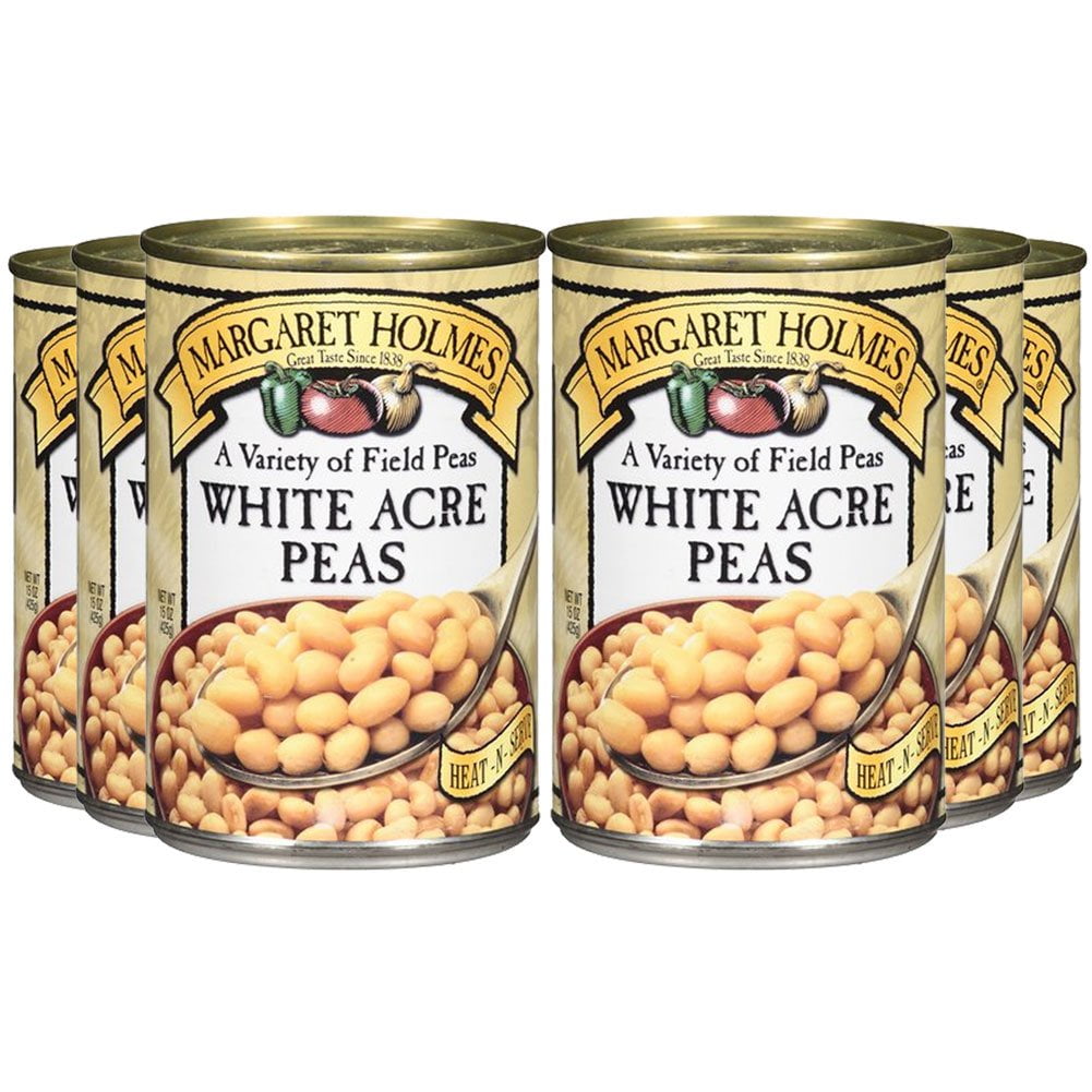 Margaret Holmes White Acre Peas 15 Oz (Pack Of 6)