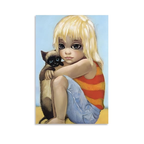 Margaret Keane Big Eyes Poster (4) Wall Art Picture Painting Poster Canvas Print Posters Artworks Bedroom Living Room Decor 16x24inch(40x60cm)