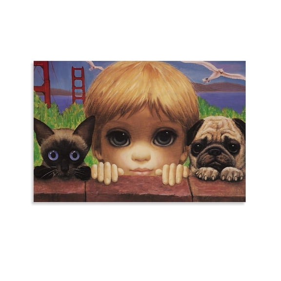 Margaret Keane Big Eyes Poster (5) Poster Decorative Painting Canvas Wall Art Living Room Posters Bedroom Painting 24x36inch(60x90cm)