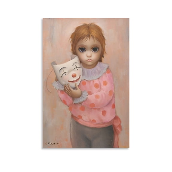 Margaret Keane Children's Big Eyes Poster Print Photo Art Painting Canvas Poster Home Decorative Bedroom Modern Decor Posters Gifts 16x24inch(40x60cm)