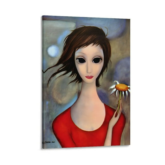 Margaret Keane Paintings Poster (4) Print Photo Art Painting Canvas Poster Home Decorative Bedroom Modern Decor Posters Gifts 16x24inch(40x60cm)