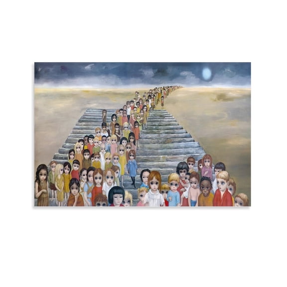 Margaret Keane Poster Tomorrow Forever Artworks Canvas Poster Room Aesthetic Wall Art Prints Home Modern Decor Gifts 12x18inch(30x45cm)