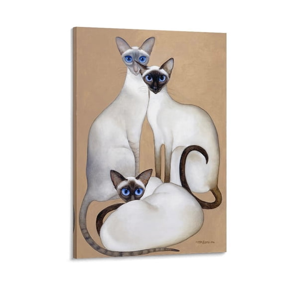 Margaret Keane Siam Poster Wall Art Poster Gifts Bedroom Prints Home Decor Hanging Picture Canvas Painting Posters 16x24inch(40x60cm)