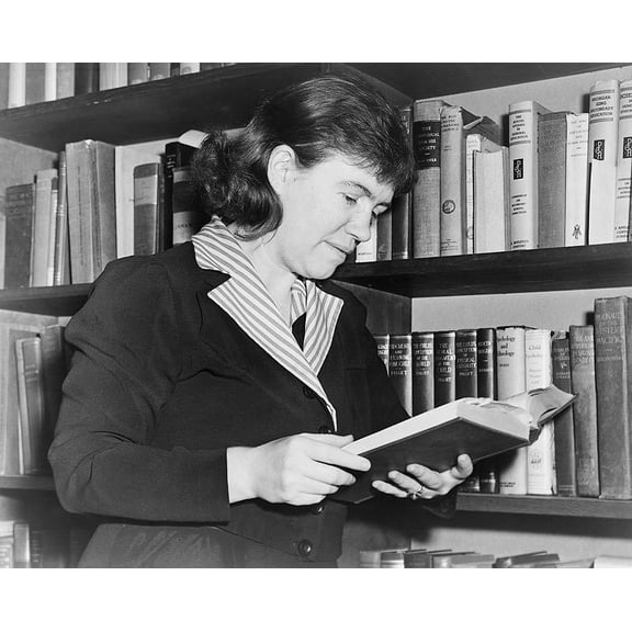 Anthropologist Dr. Margaret Mead Portrait - 20x30 Inch Laminated Aviation Poster - Stunning Detail and Bold Colors