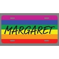 thumbnail image 1 of Margaret Name Pride Flag Style License Plate Tag Vanity Novelty Metal | UV Printed Metal | 6-Inches By 12-Inches | Car Truck RV Trailer Wall Shop Man Cave | NP2112, 1 of 1