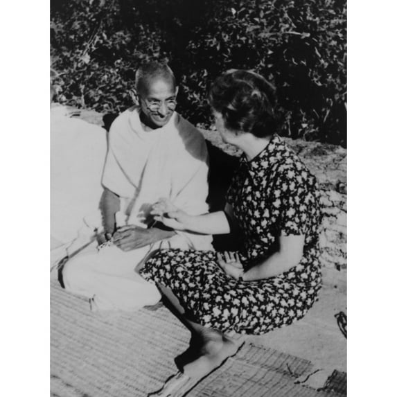 Margaret Sanger Met With Mahatma Gandhi On Dec. 3 History (18 x 24)