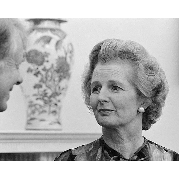 Margaret Thatcher With Jimmy Carter - Style A - 24x36 Inch Laminated Poster - Stunning Detail and Bold Colors