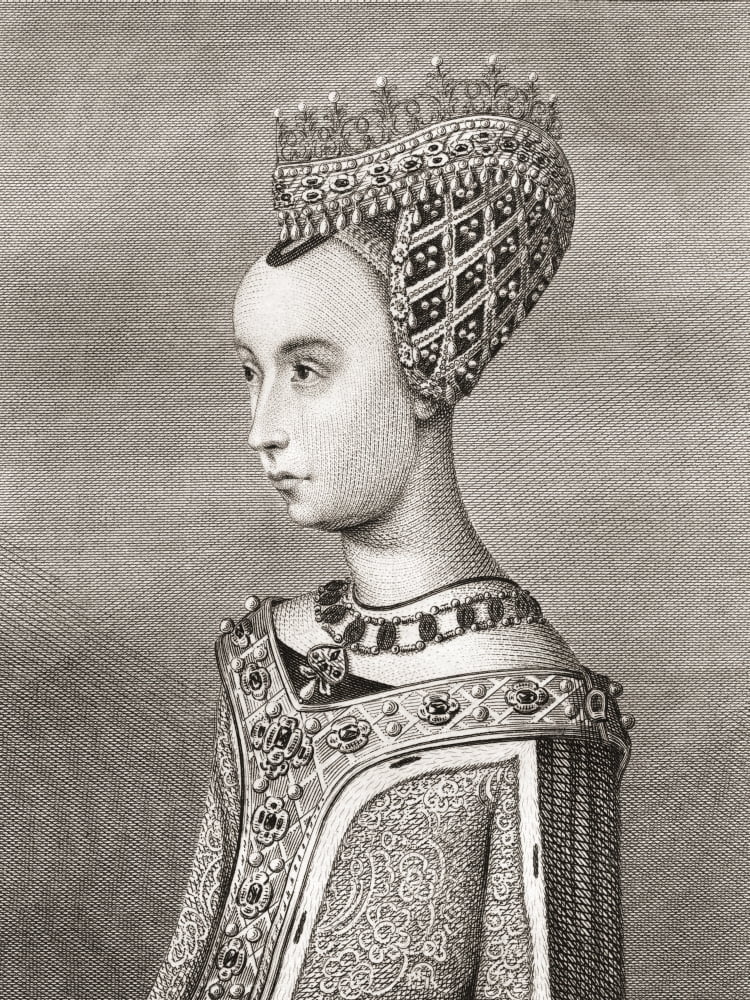 Margaret of Denmark 1456 Canvas Art - Ken Welsh Design Pics (24 x 32)