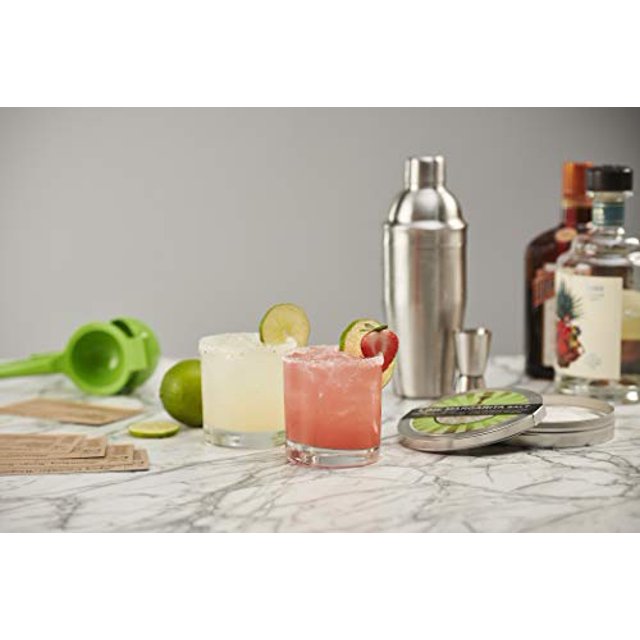 Margarita Cocktail Kit Set of Rocks Glasses Stainless Cocktail