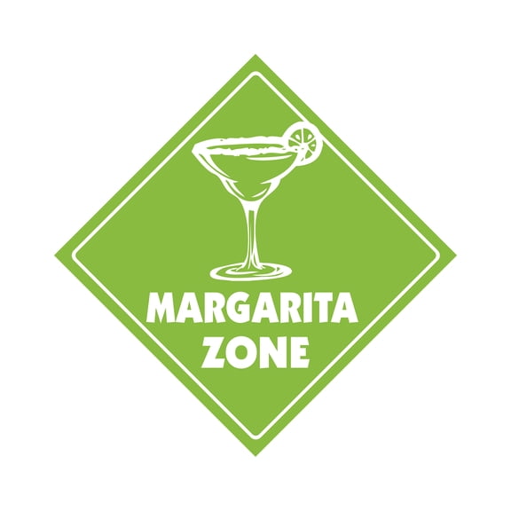 Margarita Crossing Decal Zone Xing | Indoor/Outdoor | 4" Tall cocktails bar drinks dacquiri