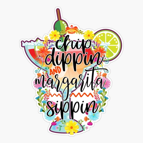 Margarita Design Cocktail Art Vinyl Decal Sticker