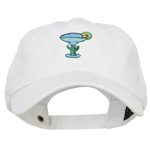 Margarita Embroidered Unstructured Cap - White OSFM