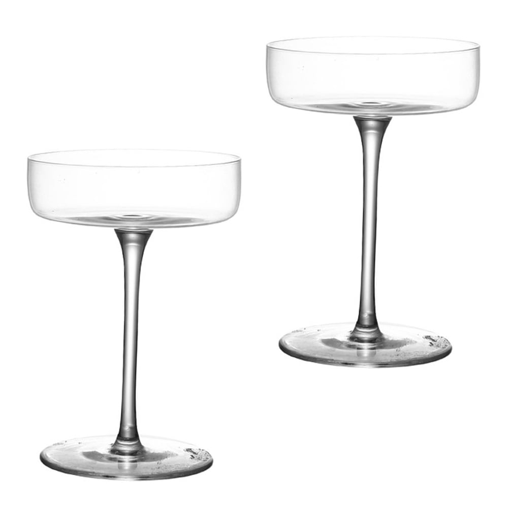 Margarita Glasses Cocktail Goblets Cups 2Pcs Stemmed Goblets Flutes