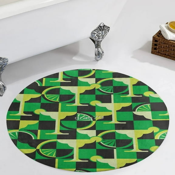 Margarita Round Carpet Circle Rug Outdoor Patio Area Rug Washable Large Area Rugs Hallway Room Decor Fitness Mats