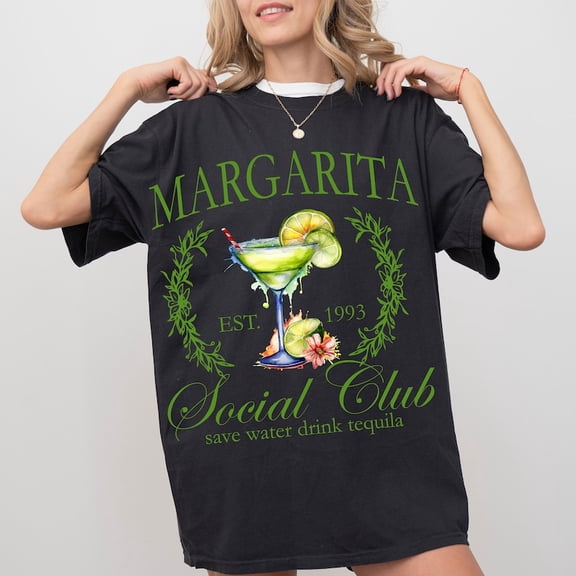 Margarita Social Club T-Shirt, Cocktail T-Shirt, Tequila T-Shirt, Bachelorette Party Shirt, Summer Social Club Shirt