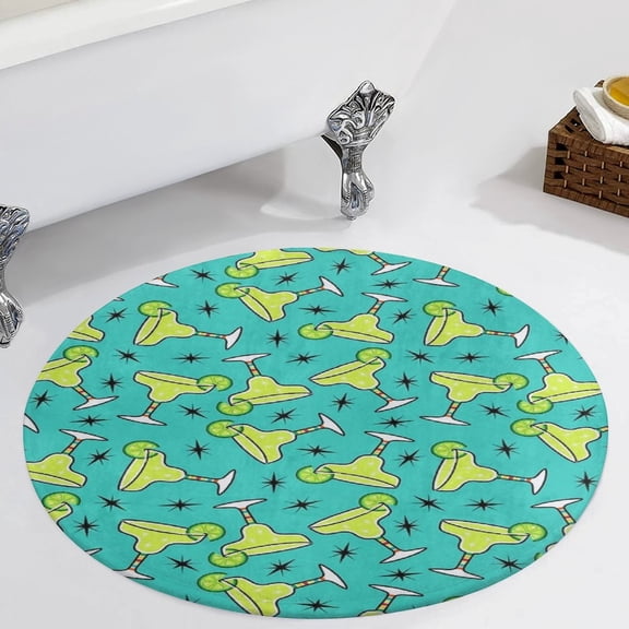 Margarita Timeļ¼ Round Carpet Circle Rug Outdoor Patio Area Rug Washable Large Area Rugs Hallway Room Decor Fitness Mats