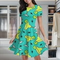 thumbnail image 1 of Margarita Time Women's Classic Swing Skater Dress Casual Work Party Cocktail Dresses, 1 of 6