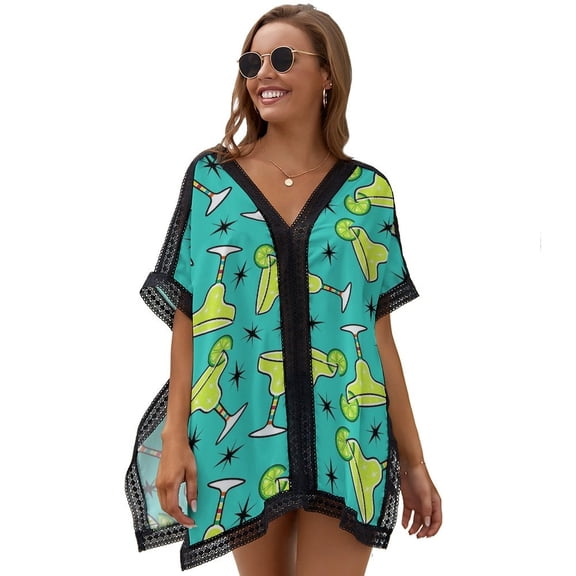 Margarita Time Women's Swimsuit Coverup Summer Beach Cover Up Bathing Suit Dress