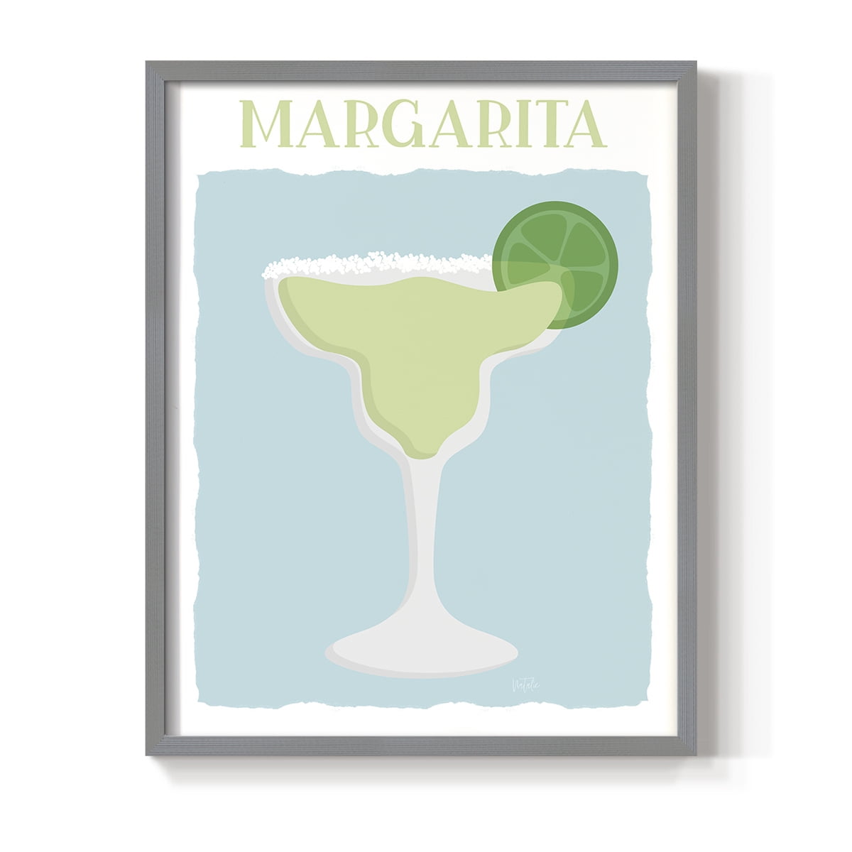 Margarita in Gray Solid Wood 16 x 20 Framed Print