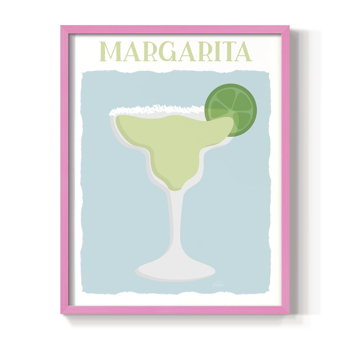 Margarita in Pink Solid Wood 11 x 14 Framed Print