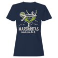 thumbnail image 1 of Margaritas Made Me Do It Art Women's Blue T-shirt, 1 of 3