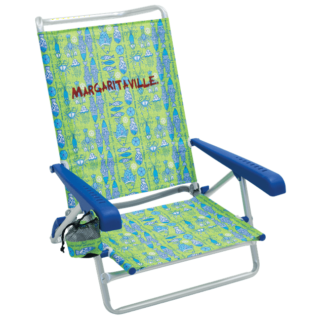 Margaritaville 5 Position Aluminum Beach Chair - Green
