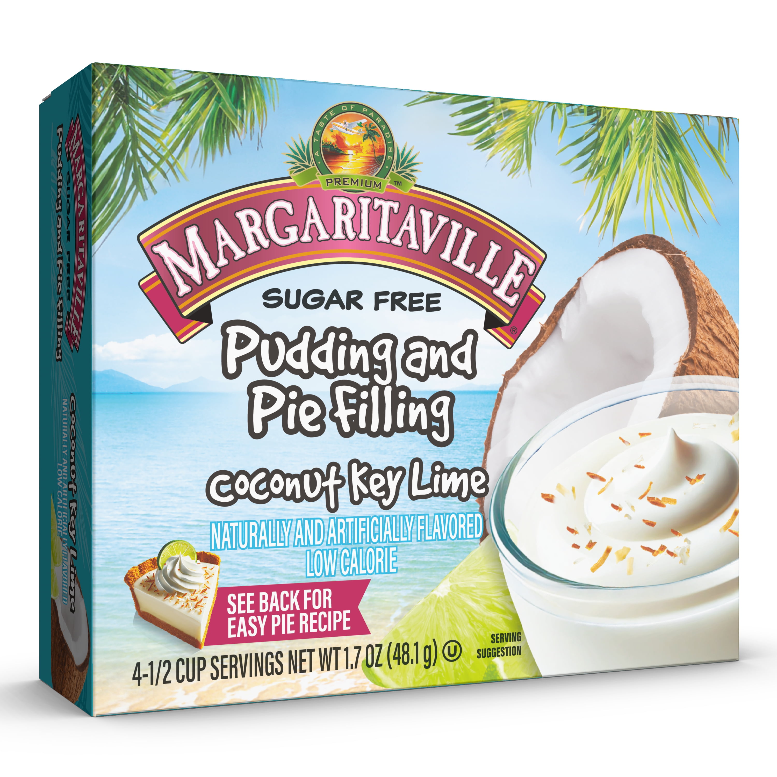 Margaritaville Coconut Key Lime Sugar Free Instant Pudding Mix and