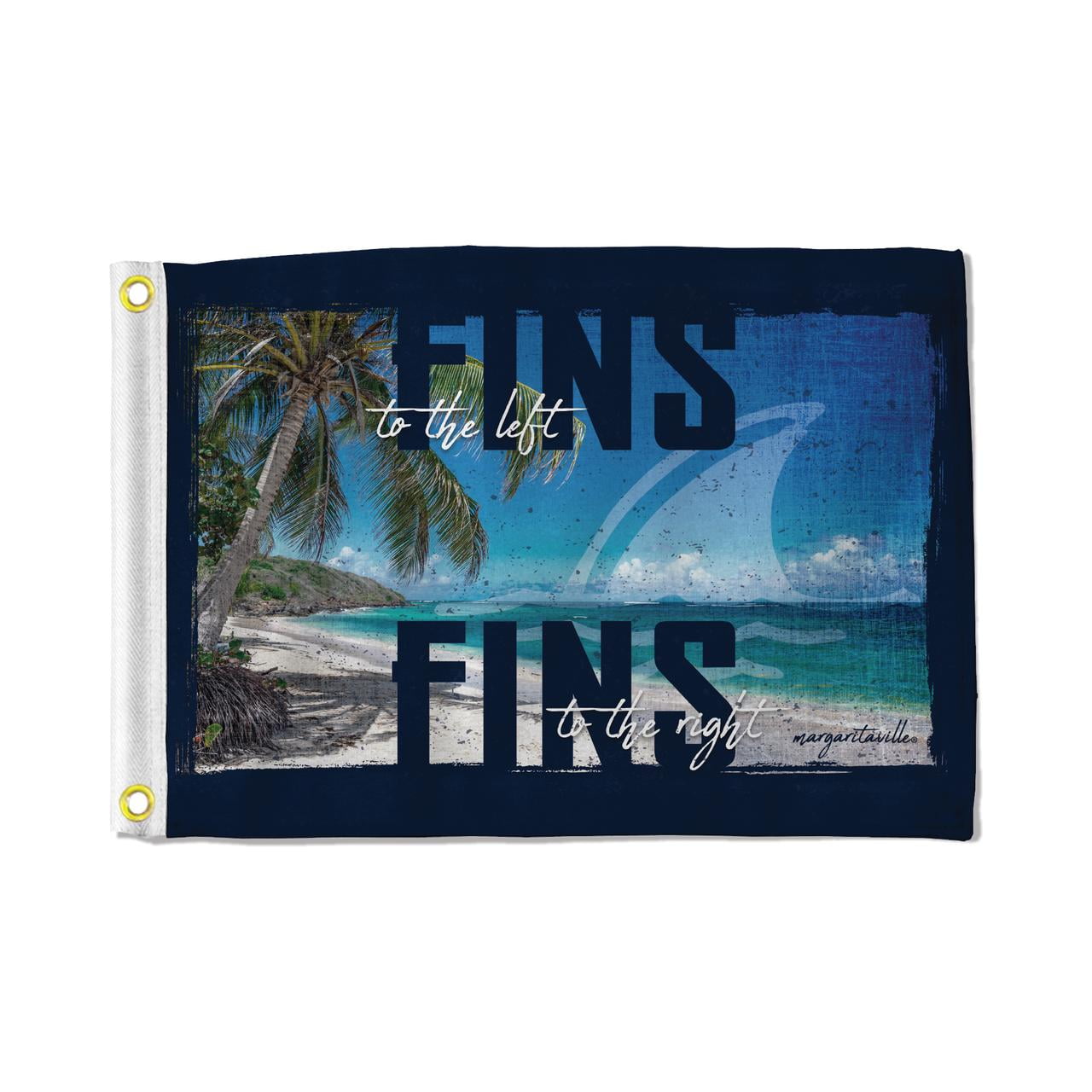Margaritaville Fins Double-Sided Polyester Rectangular Flag