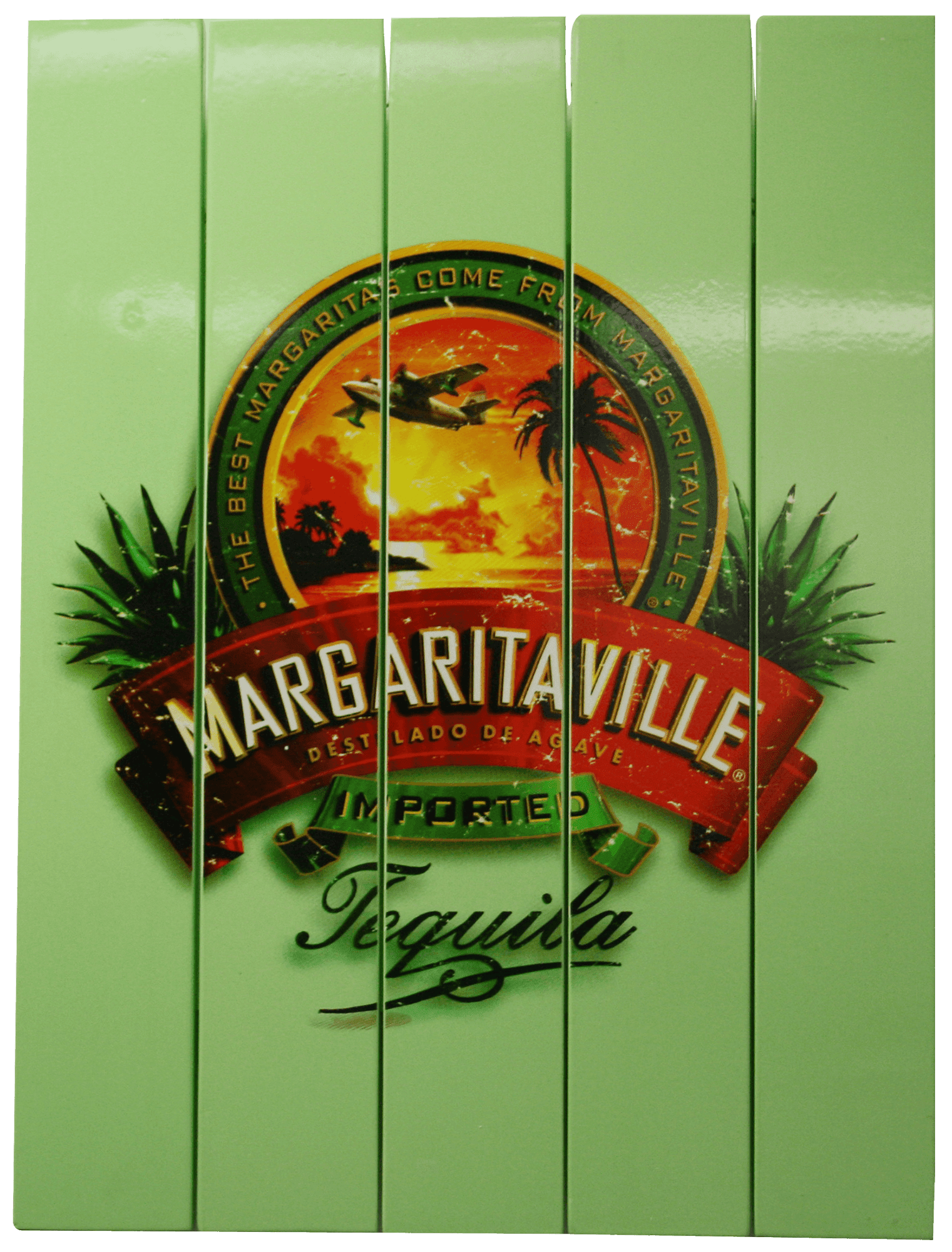Margaritaville Pink Beach Scene Wall Indoor/Outdoor Analog Thermometer