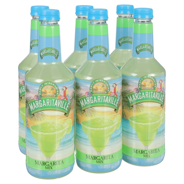Margaritaville Margarita Mix, 1 L Bottle, 6 Count