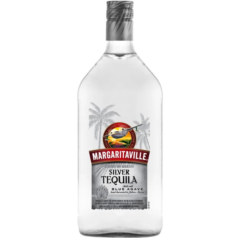 Margaritaville Silver Tequila, 1.75 L, 80 Proof, Clear Spirit