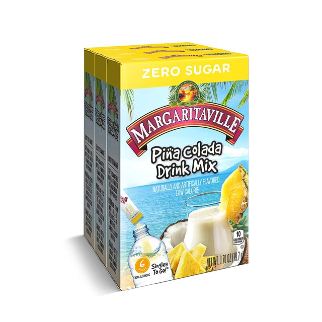 Margaritaville Singles To Go Water Drink Mix Margarita Flavored, Non