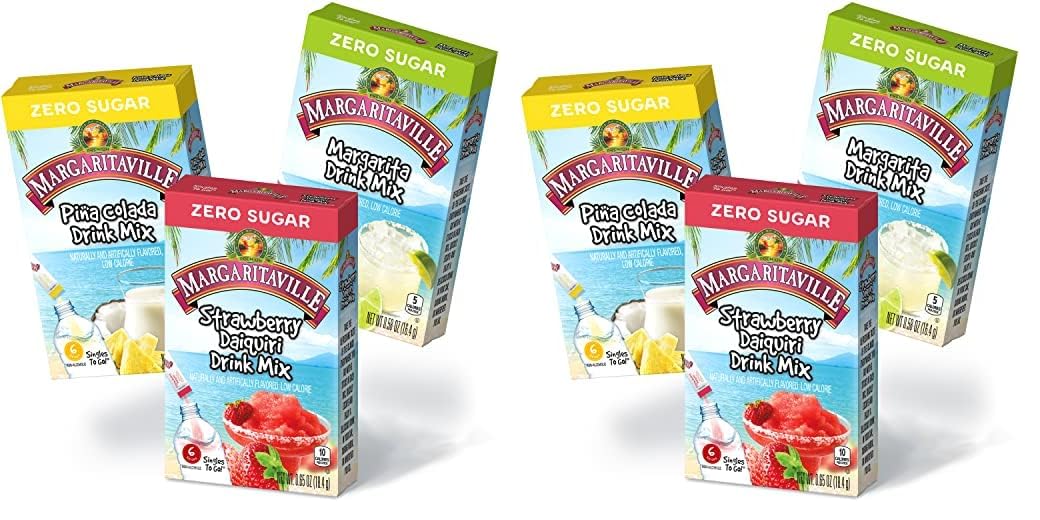 Margaritaville Singles To Go 3 Gusti: Strawberry Daiquiri, Pina Colada, Margarita - Mix Per Bevande