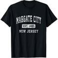 thumbnail image 1 of Margate City New Jersey NJ Vintage Established Sports Design T-Shirt, 1 of 6