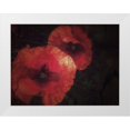 thumbnail image 1 of Margau, Delphine 32x25 White Modern Wood Framed Museum Art Print Titled - Blood thirsty Poppies, 1 of 4
