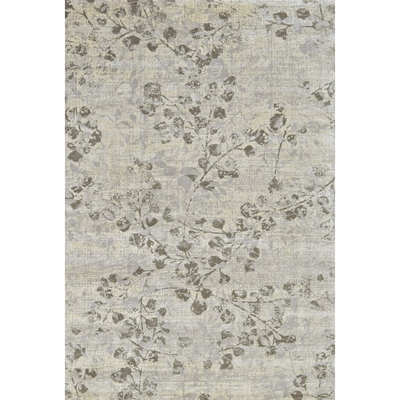 Margaux Floral Transitional Rug, Light Gray/Cream, 7ft-4in x 10ft-3in Area Rug