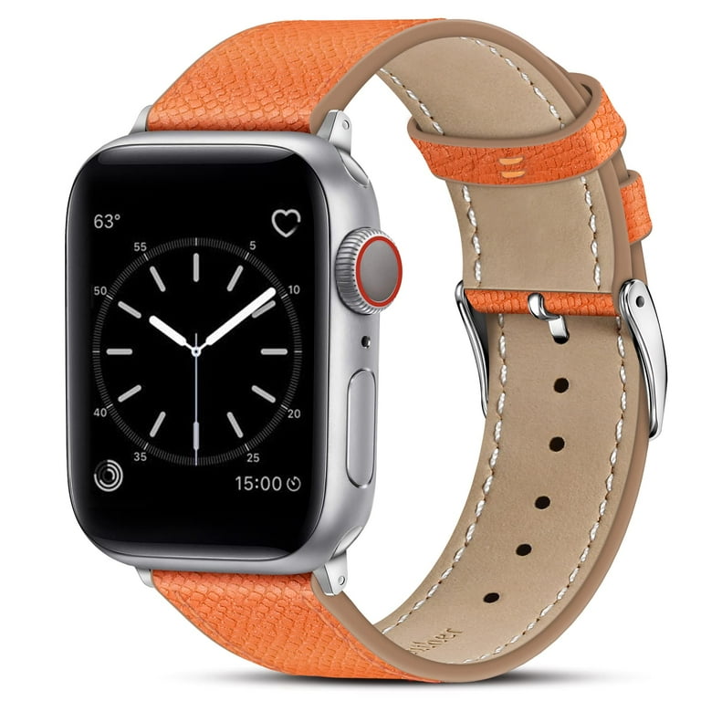 Apple Watch Band Brown Leather Stars Pattern Strap Women Gold Watch Bracelet  38mm 40mm 41mm 42mm 44mm 45mm 49mm Ultra