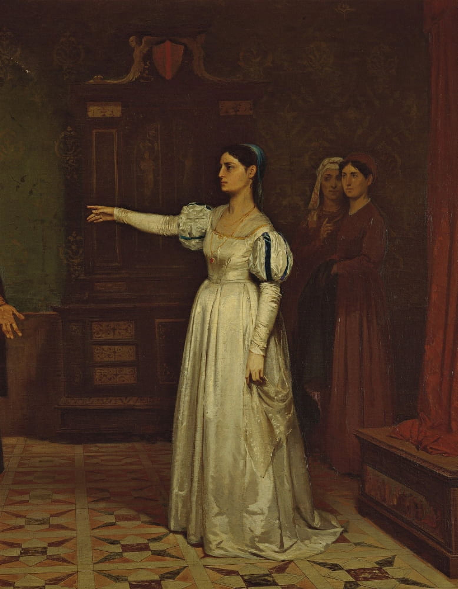 Margherita Degli Acciajuoli Dismisses Giovanni Della Palla Canvas Art - (24 x 36)