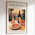 thumbnail image 1 of Margherita Pizza Italian Cafe Poster UNFRAMED PAPER POSTER, Home Decor, 1 of 3